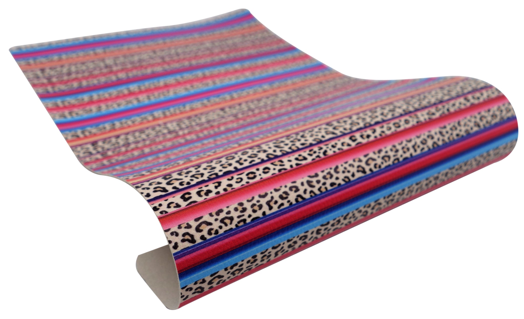 "Serape Leopard" Textured Faux Leather sheet