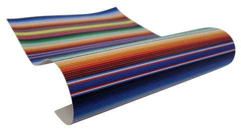 "Vivid Serape" Textured Faux Leather sheet