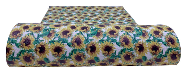 "Sunflower Garden 2.0" Textured Faux Leather Sheet