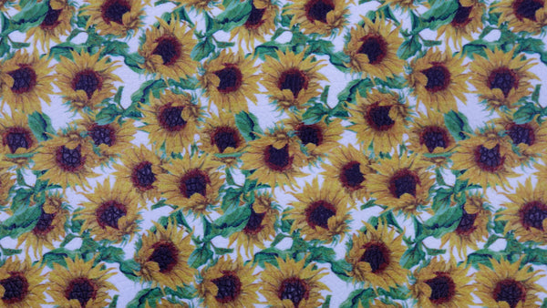 "Sunflower Garden" Textured Faux Leather Sheet