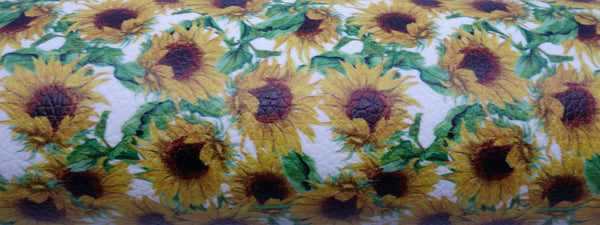 "Sunflower Garden" Textured Faux Leather Sheet