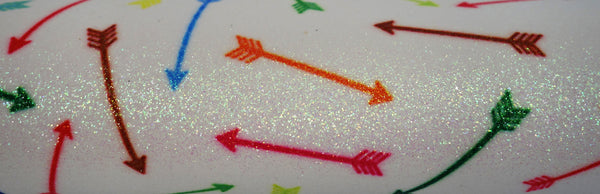 "Follow Your Arrow" Fine Glitter sheet