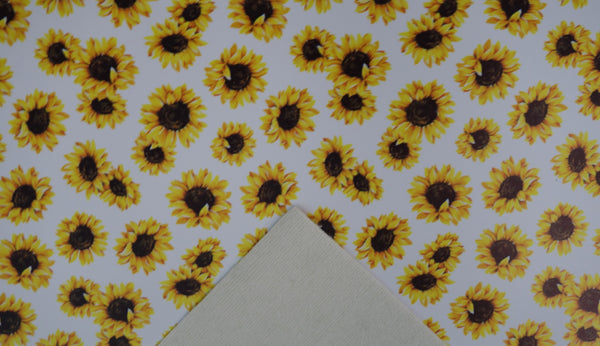 "Sunflower Heads" Ultra Smooth Faux Leather Sheet