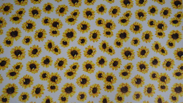 "Sunflower Heads" Ultra Smooth Faux Leather Sheet