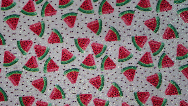 "Sliced Watermelon" Fine Glitter sheet