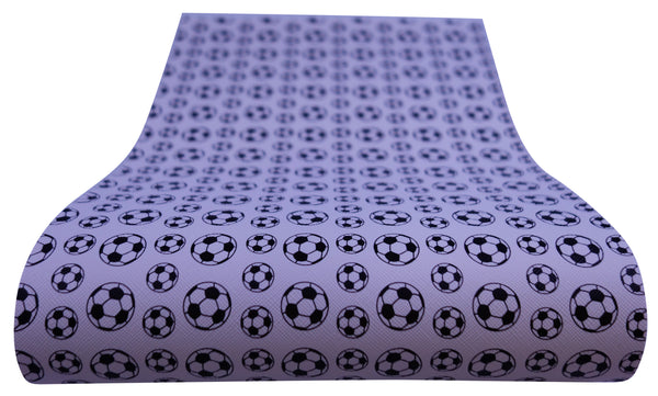 "Soccer Balls" Original Faux Leather Sheet