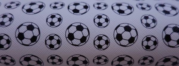 "Soccer Balls" Original Faux Leather Sheet