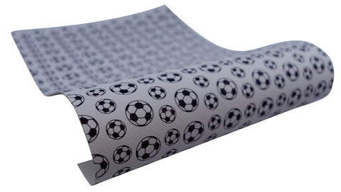 "Soccer Balls" Original Faux Leather Sheet