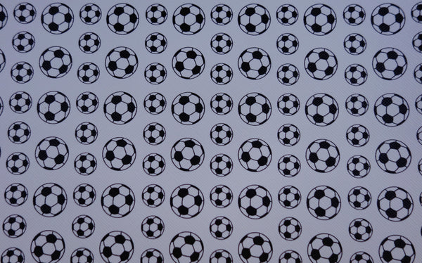 "Soccer Balls" Original Faux Leather Sheet