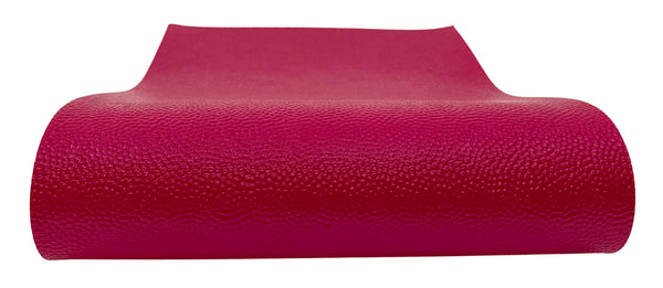 "Starfire Pink" Cobblestone Textured Faux Leather Sheet