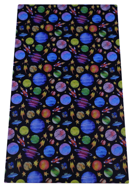 "Solar System" Ultra Smooth Faux Leather Sheet