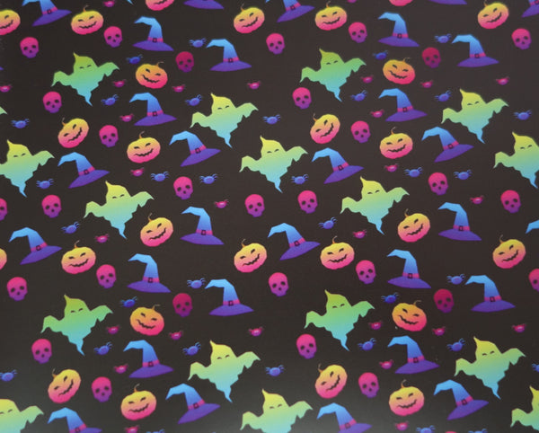 "Spooky Halloween" Ultra Smooth Faux Leather sheet