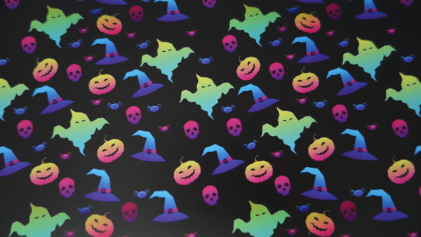 "Spooky Halloween" Ultra Smooth Faux Leather sheet