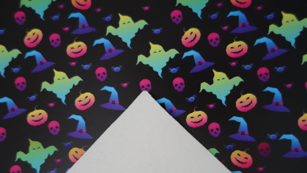 "Spooky Halloween" Ultra Smooth Faux Leather sheet