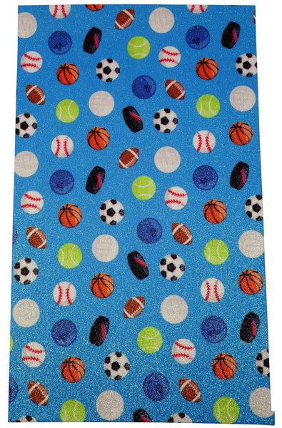 "Sports" Fine Glitter sheet - CraftyTrain.com