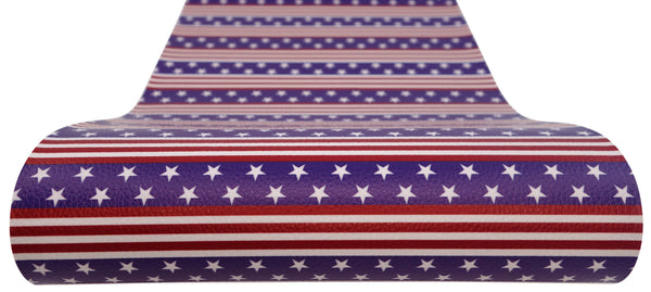 "Stars & Stripes" Textured Faux Leather sheet