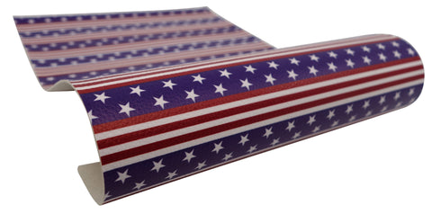 "Stars & Stripes" Textured Faux Leather sheet