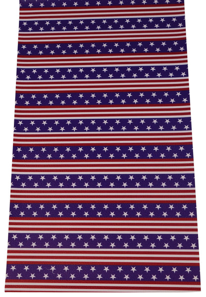 "Stars & Stripes" Textured Faux Leather sheet