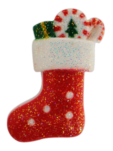 "Stuffed Stocking" 3D Glitter Resin - CraftyTrain.com