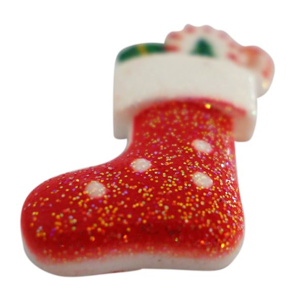 "Stuffed Stocking" 3D Glitter Resin - CraftyTrain.com