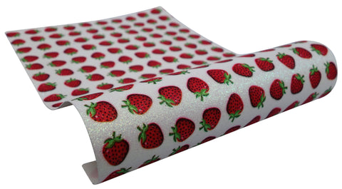 "Fresh Picked Strawberries" Fine Glitter sheet