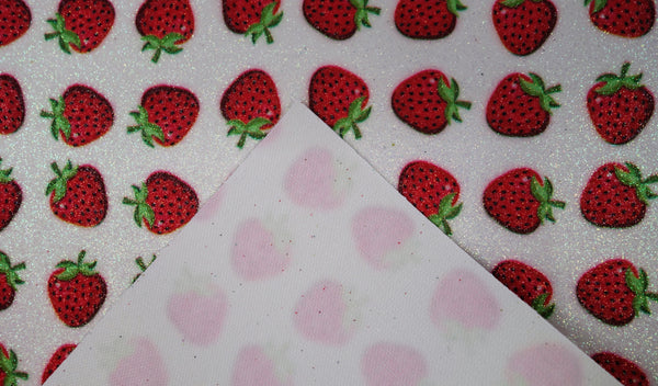 "Fresh Picked Strawberries" Fine Glitter sheet