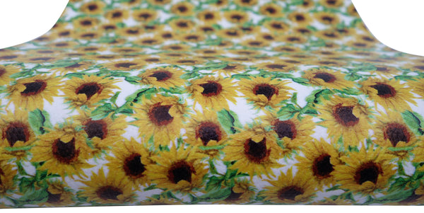 "Sunflower Garden" Textured Faux Leather sheet