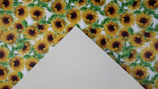 "Sunflower Garden" Textured Faux Leather sheet