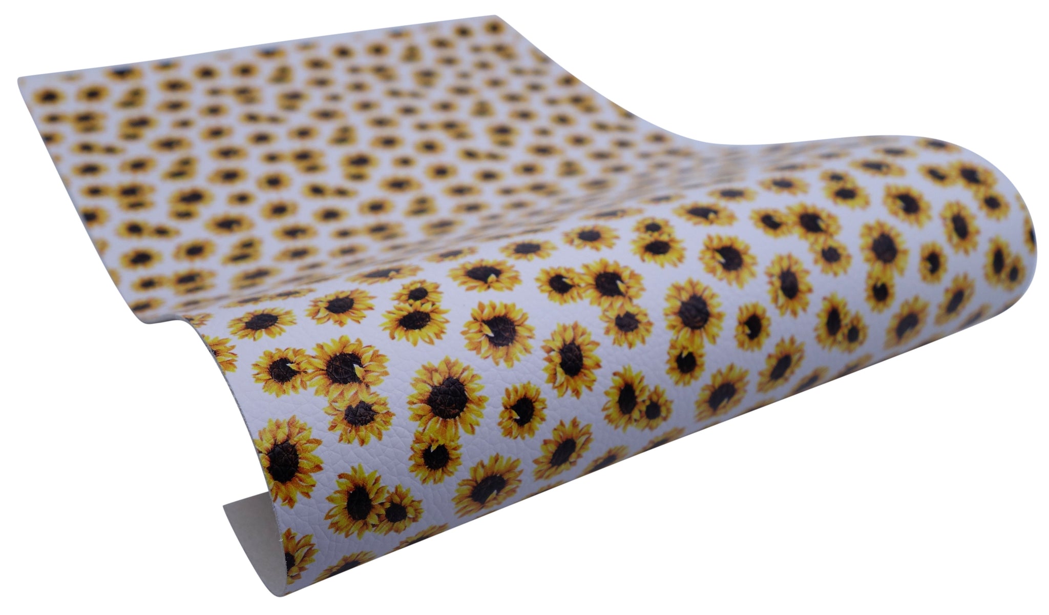 "Sunflower Heads" Textured Faux Leather sheet