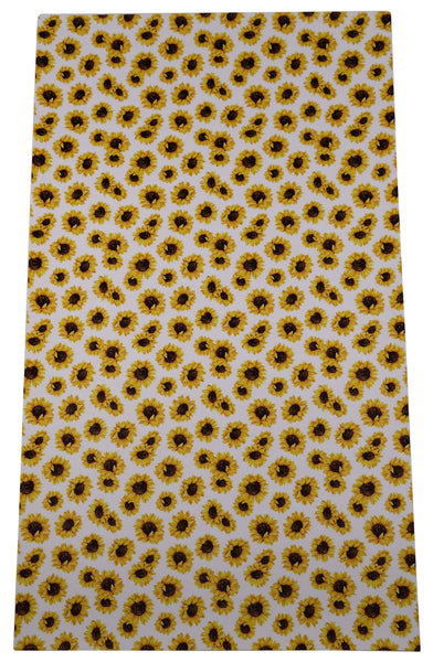 "Sunflower Heads" Smooth Faux Leather sheet