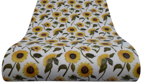 "Sunflower Patch" Textured Faux Leather sheet