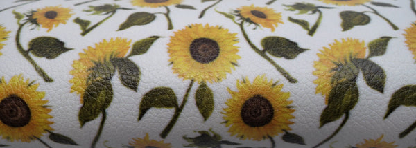 "Sunflower Patch" Textured Faux Leather sheet