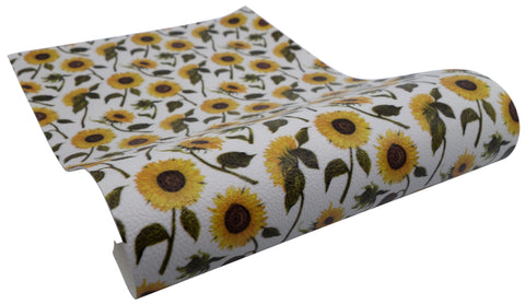 "Sunflower Patch" Textured Faux Leather sheet