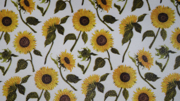 "Sunflower Patch" Textured Faux Leather sheet