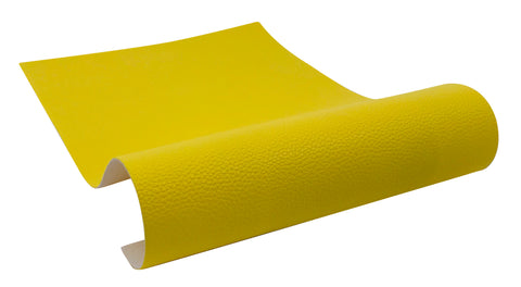 "Sunshine Yellow" Textured Faux Leather Sheet