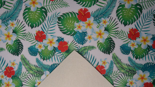 "Tropical Garden" Classic Faux Leather Sheet