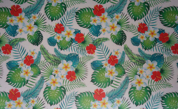 "Tropical Garden" Classic Faux Leather Sheet