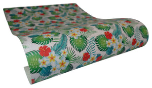 "Tropical Garden" Classic Faux Leather Sheet