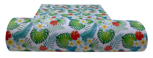 "Tropical Garden" Textured Faux Leather Sheet