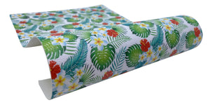 "Tropical Garden" Textured Faux Leather Sheet