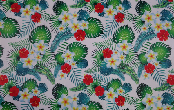 "Tropical Garden" Ultra Smooth Faux Leather Sheet