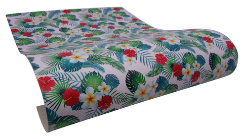 "Tropical Garden" Ultra Smooth Faux Leather Sheet