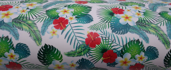 "Tropical Garden" Ultra Smooth Faux Leather Sheet