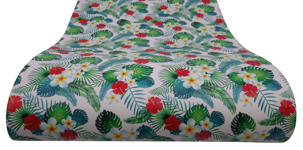 "Tropical Garden" Ultra Smooth Faux Leather Sheet