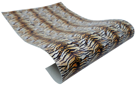 "Tiger" Textured Faux Leather sheet - CraftyTrain.com