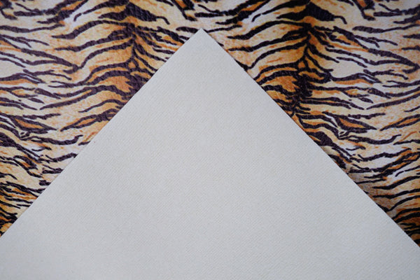 "Tiger" Textured Faux Leather sheet - CraftyTrain.com