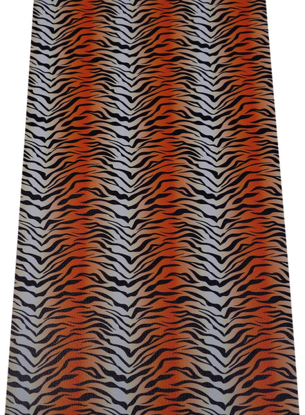 "Tiger" (Vivid Color) Textured Faux Leather sheet