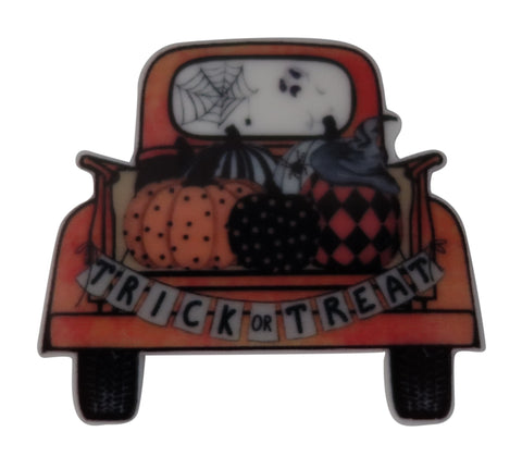 "Trick or Treat Truck" Flat Resin