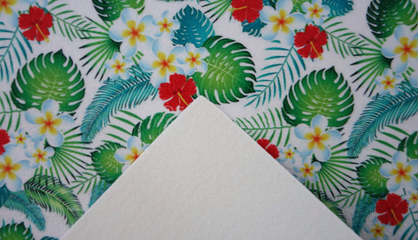 "Tropical Garden" Textured Faux Leather sheet