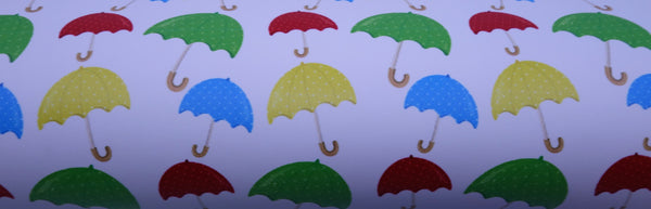 "Umbrellas" Ultra Smooth Faux Leather Sheet